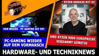 AMD Ryzen 9000X3D mehr Takt mit OC | PC Gaming doch nicht tot? | GPU Verkaufszahlen überraschen