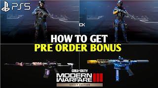 How to Get Pre-Order Bonus MODERN WARFARE 3 Pre Order Bonus MW3 | MW3 Vault Edition Pre Order Bonus
