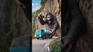 Evolution from Tanker Truck Almost Caught by Giant Ape to Giant Iron Man