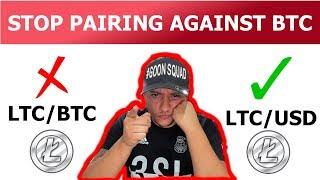 Why pairing with USDT is better than BTC (Litecoin Example) 