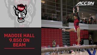 NC State's Maddie Hall Claims The Top Spot On Beam