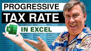 Excel - Calculating a Progressive Tax Rate - Episode 2065