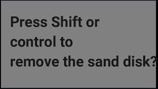 shift or control key to unplug any device from a computer?