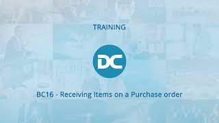 Receiving Items on a Purchase Order | Business Central Training Centre