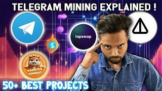 Telegram Mining Explained - HAMSTER KOMBAT TAPSWAP MEMEFi NOTcoin and MUCH MORE