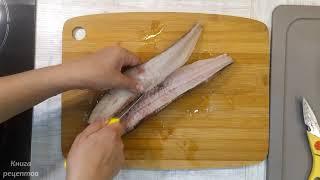 Как разделать рыбу минтай на филе / Разделка рыбы / How to cut pollock fish into fillets