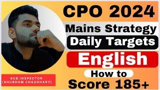 CPO 2024 English best strategy || Right GUIDNACE || Daily target series for English CPO 2024