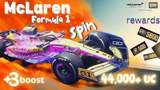 McLaren Formula 1 Car spin | Speed drift  | 44000+ UC | BGMI (Battlegrounds Mobile India)