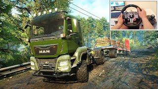 SnowRunner MAN TGS 480 - Traveling To Zimnegorsk | Logitech G29 Gameplay