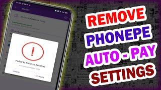 How To Remove Phonepe Autopay Payment in Tamil