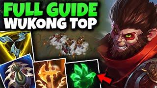 FULL WUKONG TOP LANE GUIDE! | Best Runes & Items | Best Combos & Lane Behavior | How to Wukong Top