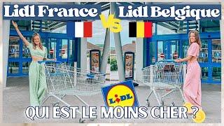 Retour de courses Lidl France vs Belgique : Qui est le moins cher ?