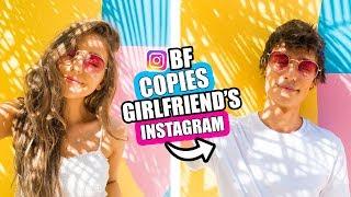 Boyfriend COPIED Girlfriends Instagram Photos For A Week CHALLENGE!!