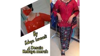 Kebaya Merah Berani dengan 4 Design Cantik Sesuai Keinginan Jenis Kain Berbeda