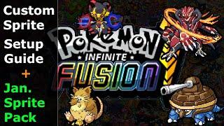 Custom Sprite SETUP GUIDE + January Sprite Pack 86 | Pokémon Infinite Fusion