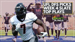 Week 4 UFL DFS Picks: Use These Players In Your DraftKings Lineups