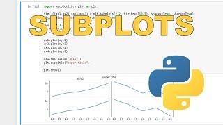 How to make subplots using matplotlib in python