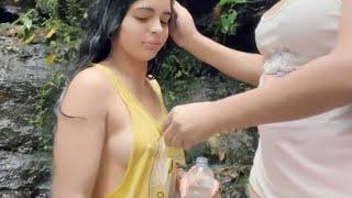 Yanina Molina Helping sista in waterfall #beach #beauty #bikini #jennie #like #ecuador #shorts