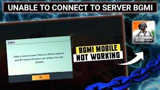 Fix Battleground Mobile India // Unable to Connect to Server Please Try a Different Network problem