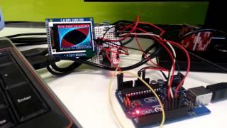 Arduino TFT SPI 1.8 128x160 demo.