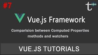 07 Vue js Tutorials Computed Properties, Methods and Watchers