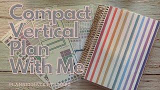 PLAN WITH ME | EC Compact Vertical Planner and PlannerKate Stickers