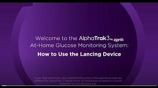 AlphaTrak3 How to Use the Lancing Device