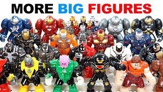 Iron Man Hulkbuster Carnage Venom Riot Wreck it Ralph Green Lantern Groot Unofficial Lego BigFigs