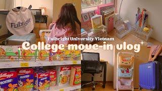 COLLEGE MOVE-IN VLOG  Fulbright University Vietnam