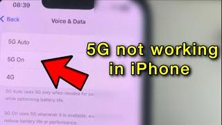 5G not working in iPhone : Fix