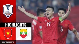  VIETNAM 5-0 MYANMAR  | #MITSUBISHIELECTRICCUP 2024 GROUP B