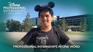 Professional Internships in One Word | Discover Disney Professional Internships