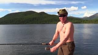 Владимир Путин на рыбалке в Тыве
