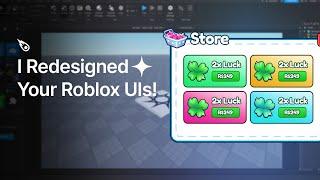 I Redesigned Your Roblox UI Designs!