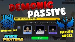 como CONSEGUIR DEMONIC PASSIVE en ANIME FIGHTERS roblox