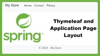 Create Spring Boot application using Thymeleaf | Thymeleaf Page Layout with Header, Footer and Menu