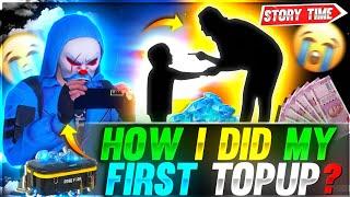 HOW I DID MY FIRST TOPUP IN FF- FREE FIRE STORY TIME - Garena Free fire