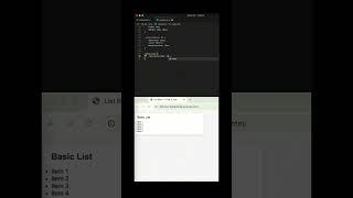 List Style Basic HTML & CSS ‍#foryoupagе #fyp #programming #coding #html #javascript #learning