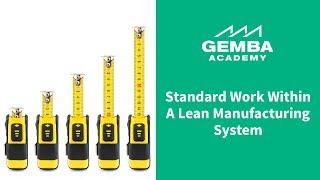 Learn What Standard Work is Within a Lean Manufacturing System