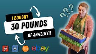 I WON A HUGE LOT OF JEWELRY AT AN AUCTION! | Vintage Jewelry Haul for Reselling on Ebay Poshmark