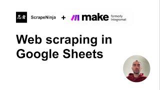 Web Scraping in Google Sheets: I replaced importXML with Make (Integromat) and ScrapeNinja