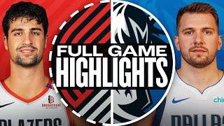 TRAIL BLAZERS at MAVERICKS | FULL GAME HIGHLIGHTS | December 23, 2024