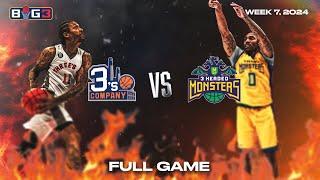 2024 BIG3 Week 7 | 3's Company vs. 3 Headed Monsters