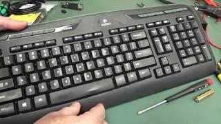 Flooded Logitech Keyboard Teardown