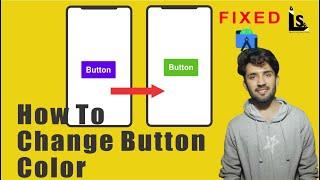 Button Color Not Changed  In Andriod Studio 2021 Problem FIXED 100%  || Change Background Button