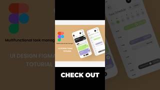 Multifunctional task manager ui design #uiux #figma #shorts