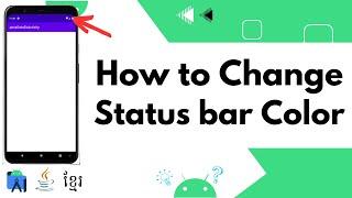 How To Change Status bar Color In Android Studio 2023 | Java | Khmer