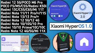 HyperOS India May Update/Android 15/Redmi K50i/Note 13/Redmi 12 4G/12 5G/HyperOS Launcher/WhatsApp