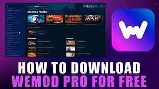 WEMOD PRO TRAINER FOR ALL GAMES  MOD MENU FOR GAMES  FREE DOWNLOAD 2024 PC // HOW TO UPGRADE WEMOD