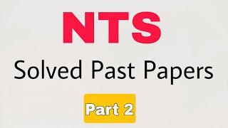 NTS Solved Past Papers||NTS Test Preparation||Part 2